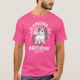 T-shirt Grand-Père Mens De L'Anniversaire Famille Fille Co