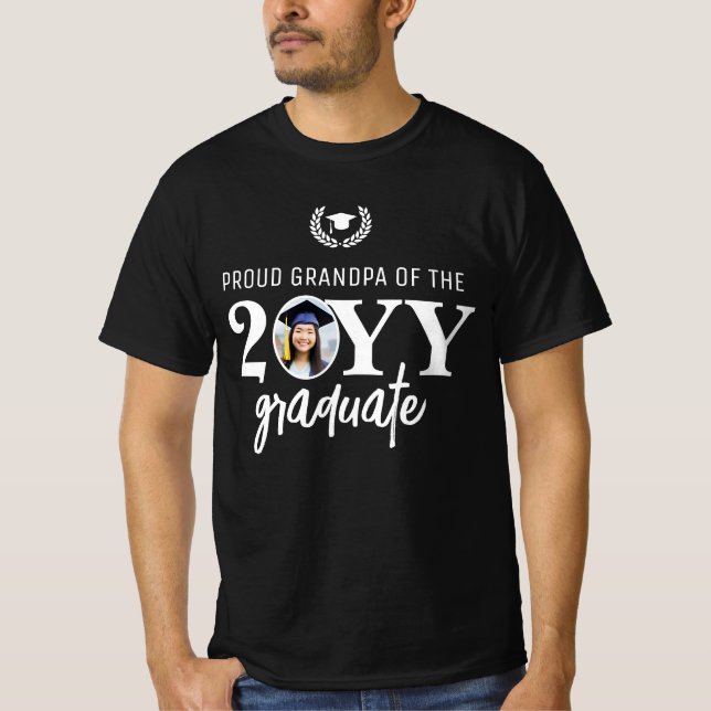 T-shirt Grand-père moderne personnalisé de la famille des  (Devant)
