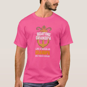T-shirt Grand-père Motorbot de plaisance pour hommes Capit