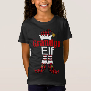 T-Shirt Grand-père Noël Correspondant Famille Buffle Plaid