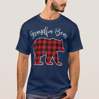 T-shirt Grand-père Oear Pajama Rouge Buffalo Noël Famille