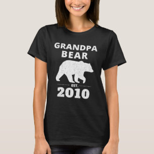 T-shirt Grand-Père Ours Est 2010 Ours Vintage Pour Grand-P