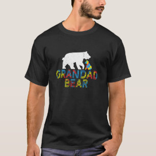 T-shirt Grand-père Ours Sensibilisation à l'autisme Fier d