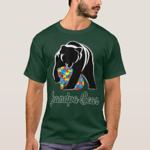 T-shirt Grand-père Ours Sensibilisation sur l'autisme Auti