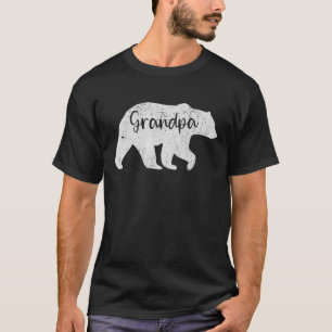 T-shirt Grand-père Ours Vintage Cool désorganisé Grand-pèr
