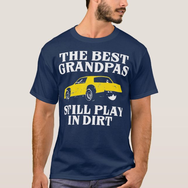 T-shirt Grand-père Pères Grand-père Course Jouer Dirt Fan (Devant)