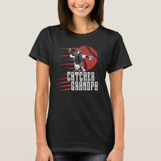 T-shirt Grand-père receveur de baseball d'un grand-père re