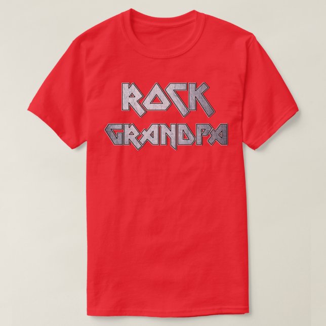 T-shirt Grand-père rock (Design devant)