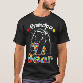 T-shirt Grand-père Sensibilisation sur l'autisme Ours Auti