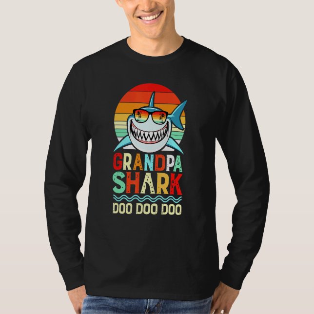 T-shirt Grand-père Shark Doo Doo Doo (Devant)