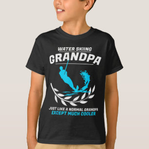 T-shirt Grand-père ski nautique hommes sports extrêmes cor