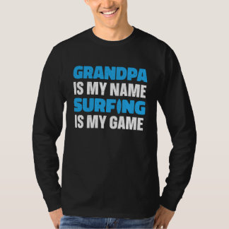 T-shirt Grand-père surfeur Planche Surfrider  Surf Grand