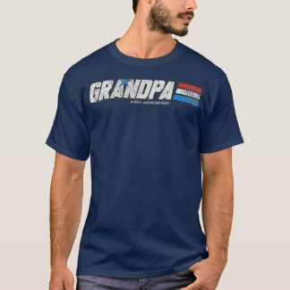 T-shirt Grand-Père Un Véritable Héros Américain