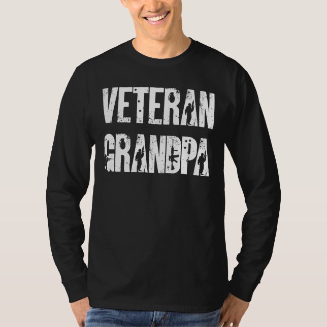 T-shirt Grand-père vétéran (Devant)