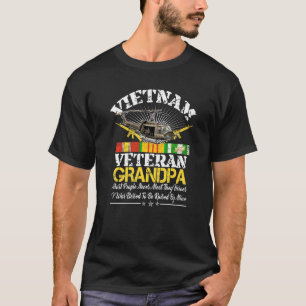 T-shirt Grand-Père Vétérinaire Du Vietnam Élevé Par Mon Hé
