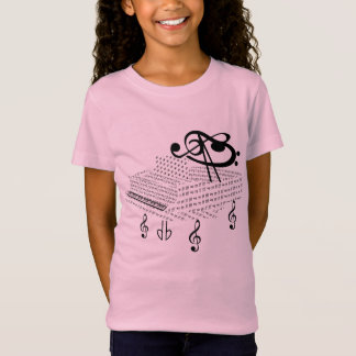 T-Shirt Grand piano, Beethoven, notes de musique