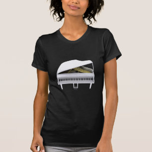 T-shirt Grand piano blanc : Modèle 3D: