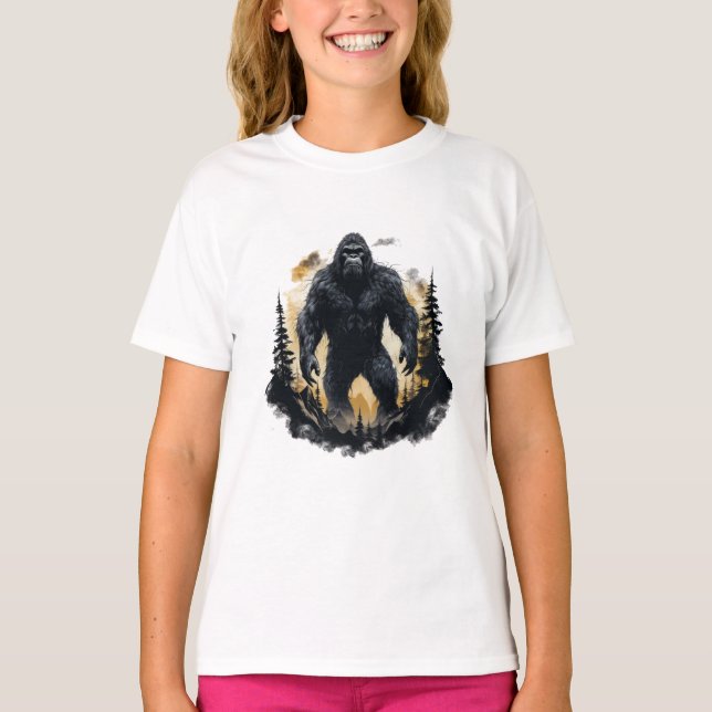 T-shirt Grand Pied Dans La Forêt (Devant)