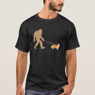 T-shirt Grand Pied Marcher Avec Corgi Chien Tshirt267