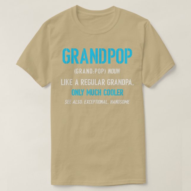T-shirt Grand-pop Cadeau Comme Une Définition Amusante Rég (Design devant)