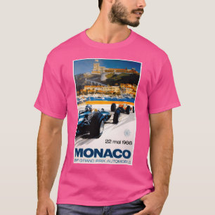 T-shirt Grand Prix de Monaco Vintage 1966 Auto Racing Prin