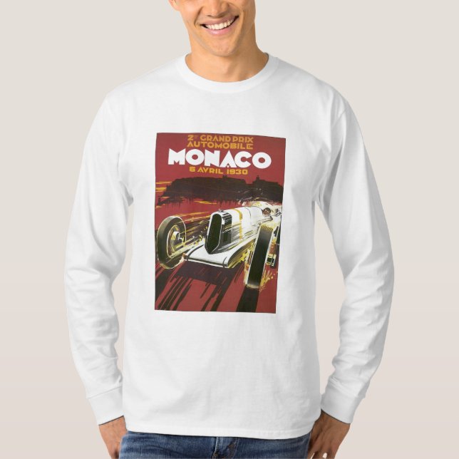 T-shirt Grand prix vintage Monaco (Devant)
