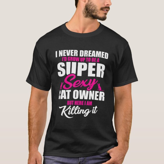 T-shirt Grand Propriétaire De Chat Dit Chats Et Chatons Ad (Devant)