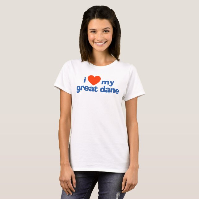 T-shirt Grand propriétaire de chien Danois (Devant entier)