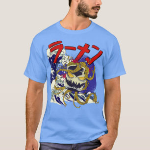 T-shirt Grand Ramen De Kanagawa Nourriture Japonaise Kaiju