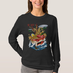 T-shirt Grand Ramen Kanagawa Nourriture japonaise Kaiju Ra
