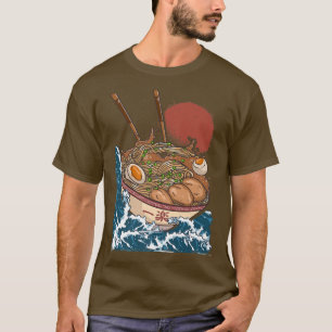 T-shirt Grand Ramen Vague Art Japonais Pour Le Japon Venti