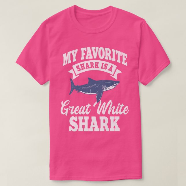 T-shirt Grand requin blanc Favori plus grand poisson préda (Design devant)