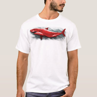 T-shirt Grand requin rouge
