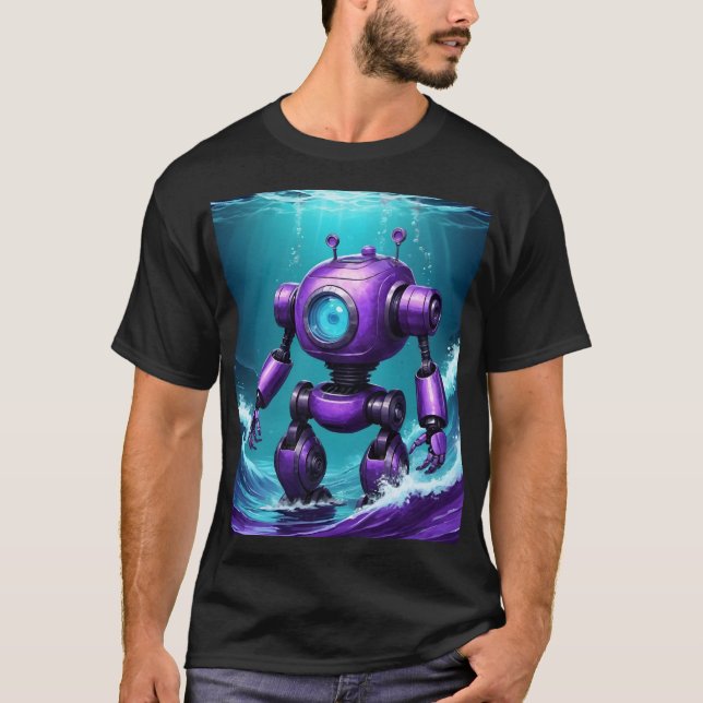 T-shirt grand robot de plongée (Devant)