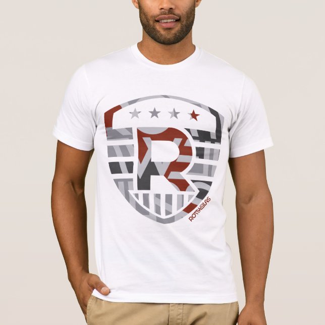 T-shirt Grand rouge - hommes - blanc (Devant)