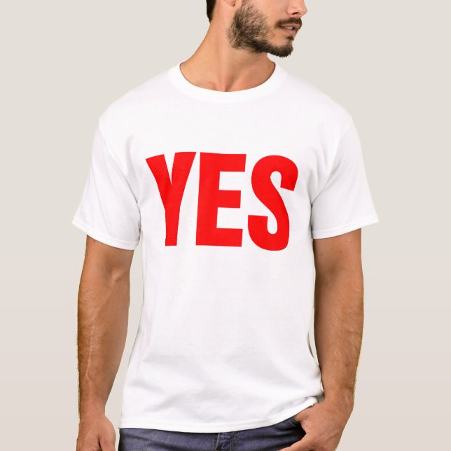 T-shirt Grand rouge OUI (Devant)