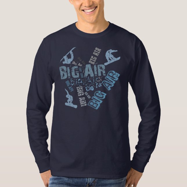 T-shirt Grand snowboarding d'air (Devant)