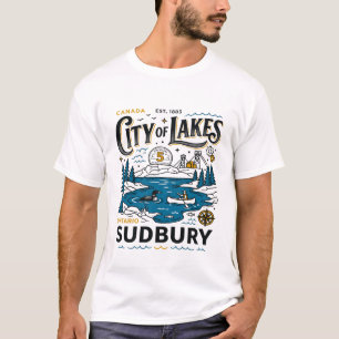 T-shirt Grand Sudbury Ontario Canada Cité des Lacs