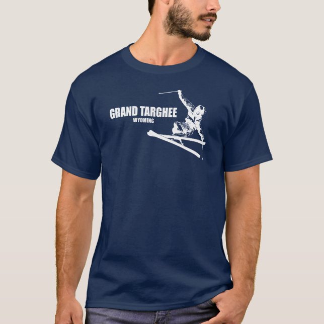 T-shirt Grand Targhee Resort Wyoming Skier (Devant)