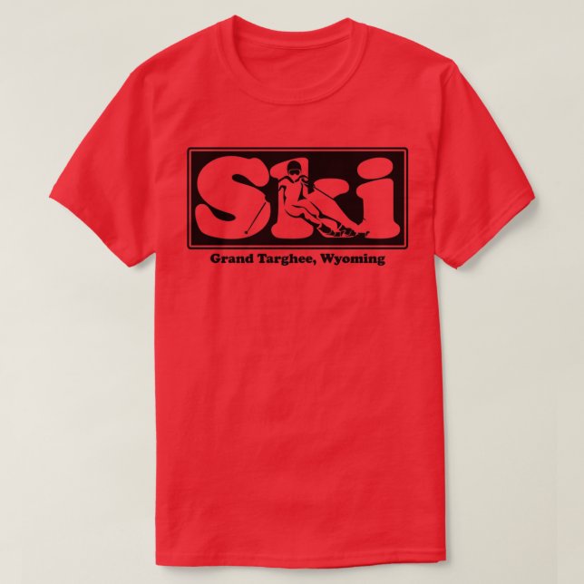 T-shirt Grand Targhee, Wyoming SKI Graphic pour skier votr (Design devant)
