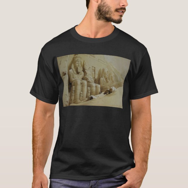 T-shirt Grand temple Aboo Simbel de David Roberts (Devant)
