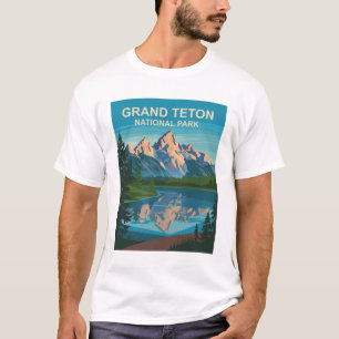 T-shirt Grand Teton National Park Paysage Art de Voyage