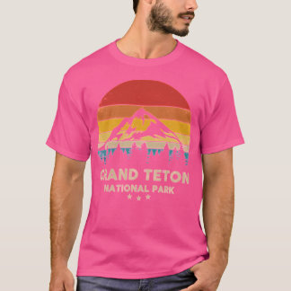 T-shirt Grand Teton National Park Retro Vêtements souvenir