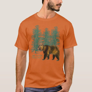 T-shirt Grand Teton National Park Wyoming Bear Trees Retro