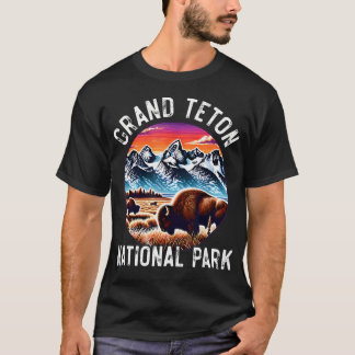 T-shirt Grand Teton National Park Wyoming Randonnée