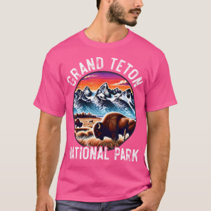 T-shirt Grand Teton National Park Wyoming Randonnée Advent