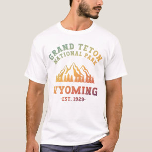 T-shirt Grand Teton National Park Wyoming USA Gradient