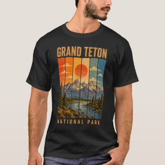 T-shirt Grand Teton Parc National Wyoming États-Unis Vêtem