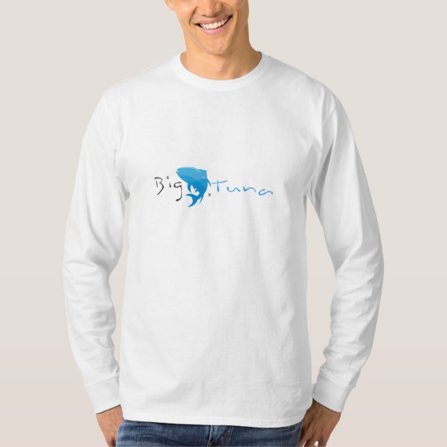 T-shirt Grand thon - longue douille blanche de base (Devant)