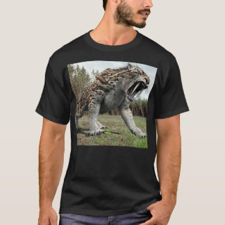T-shirt Grand tigre de dent de sabre grognant